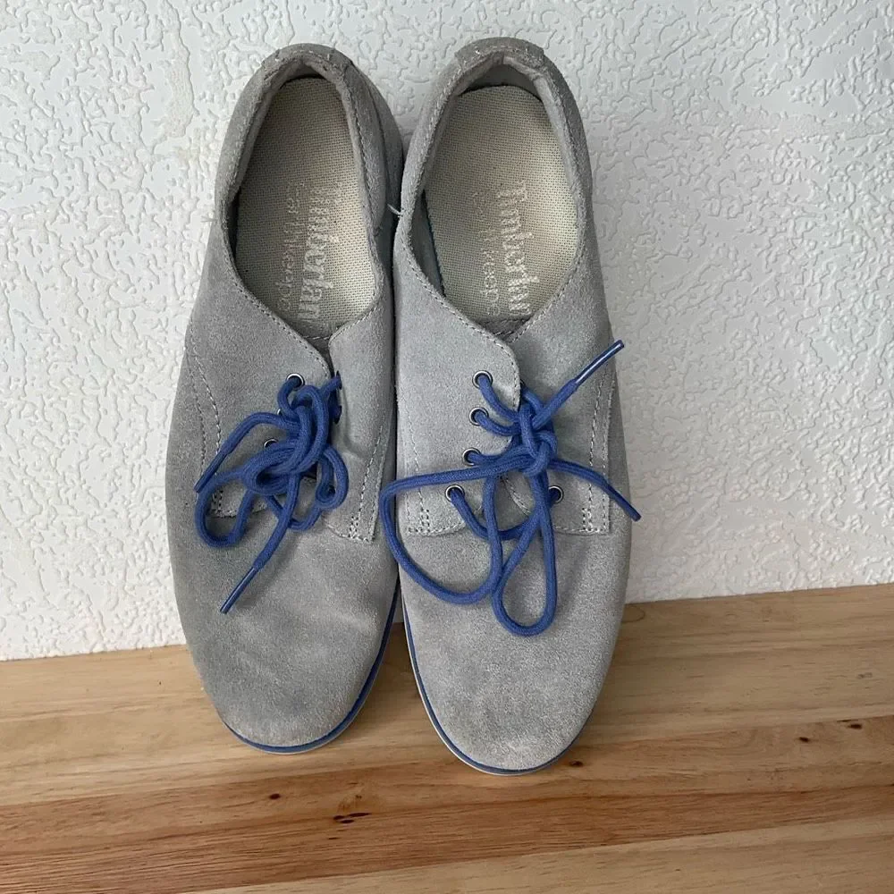 TIMBERLAND women’s 7,5‎ Oxford Derby shoes 8924A Earthkeepers CLASSIC gray suede - Picture 4 of 15